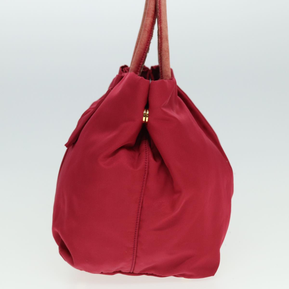 Luxury PradaRibbon Hand Bag Nylon Pink 78261