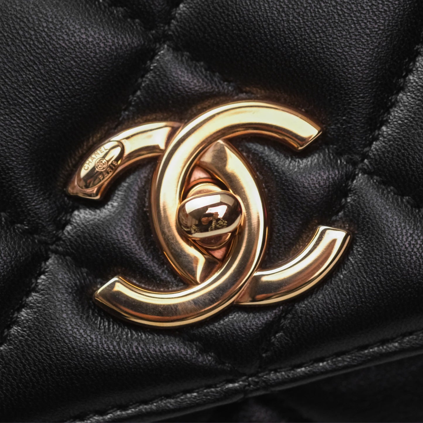 Chanel Trendy CC Small Black Lambskin Rose Gold Hardware