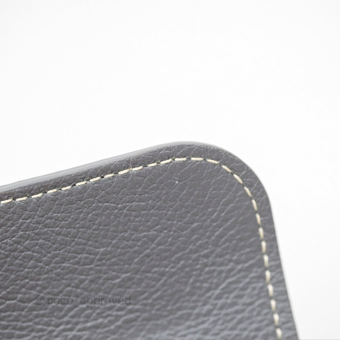 Goyard Saïgon Mini Bag Chevroches Calfskin Grey Silver Hardware