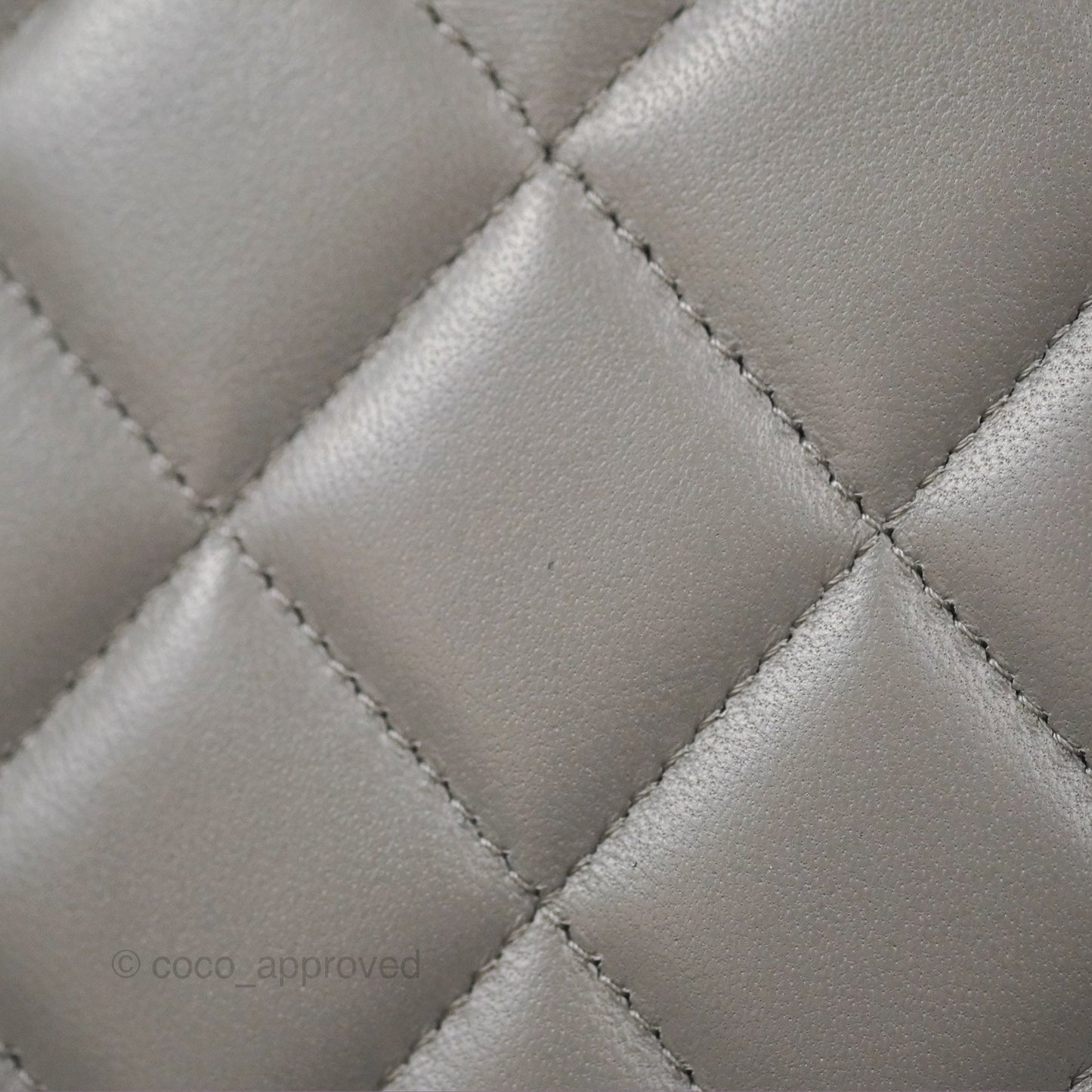 Chanel Jumbo Double Flap Dark Grey Lambskin Gold Hardware⁣⁣