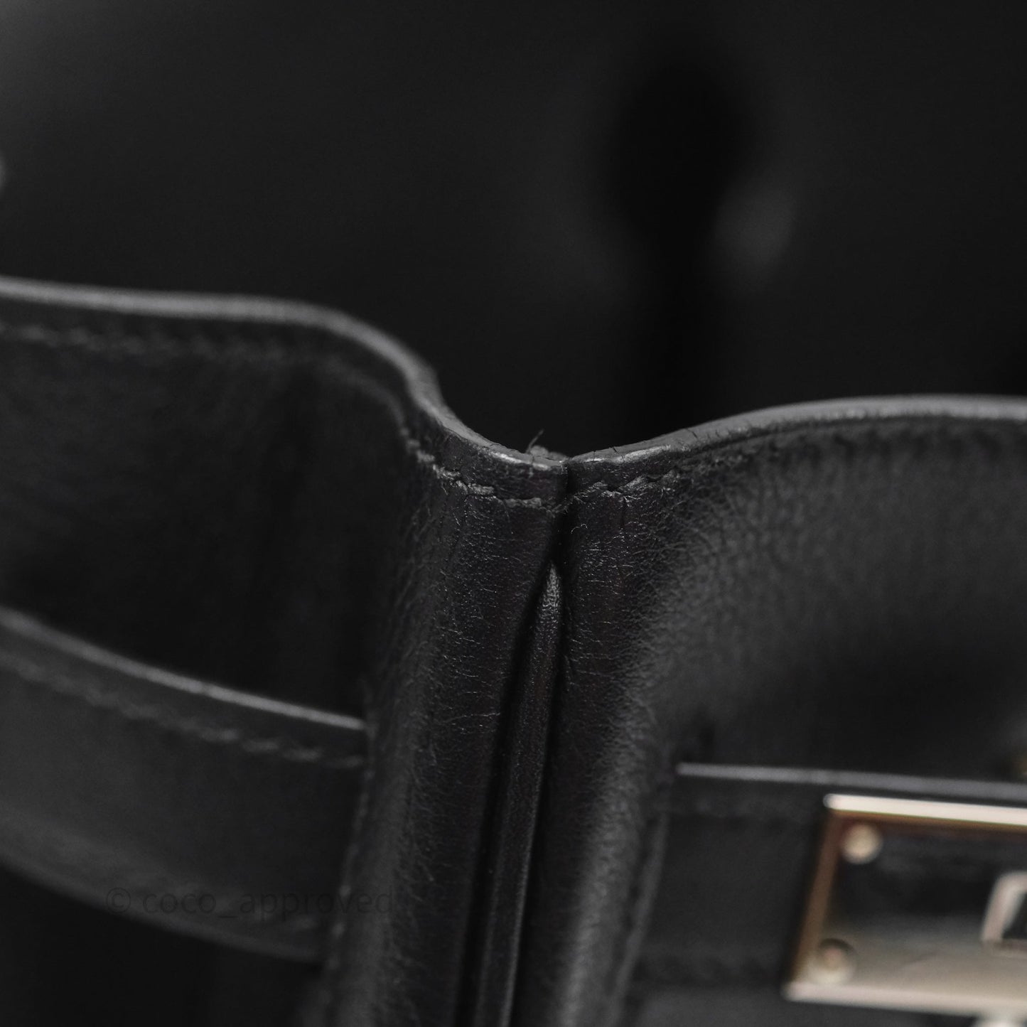Hermès Birkin 30 Noir 89 Evergrain Palladium Hardware