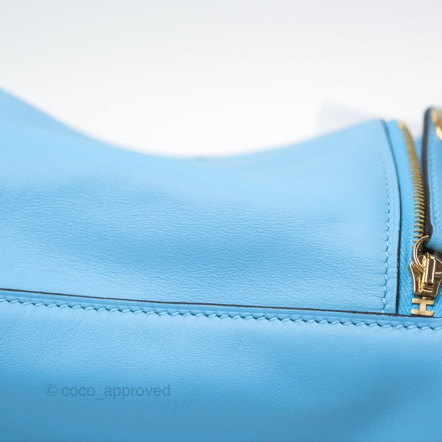 Hermès Mini Lindy 20 Celeste Swift Gold Hardware