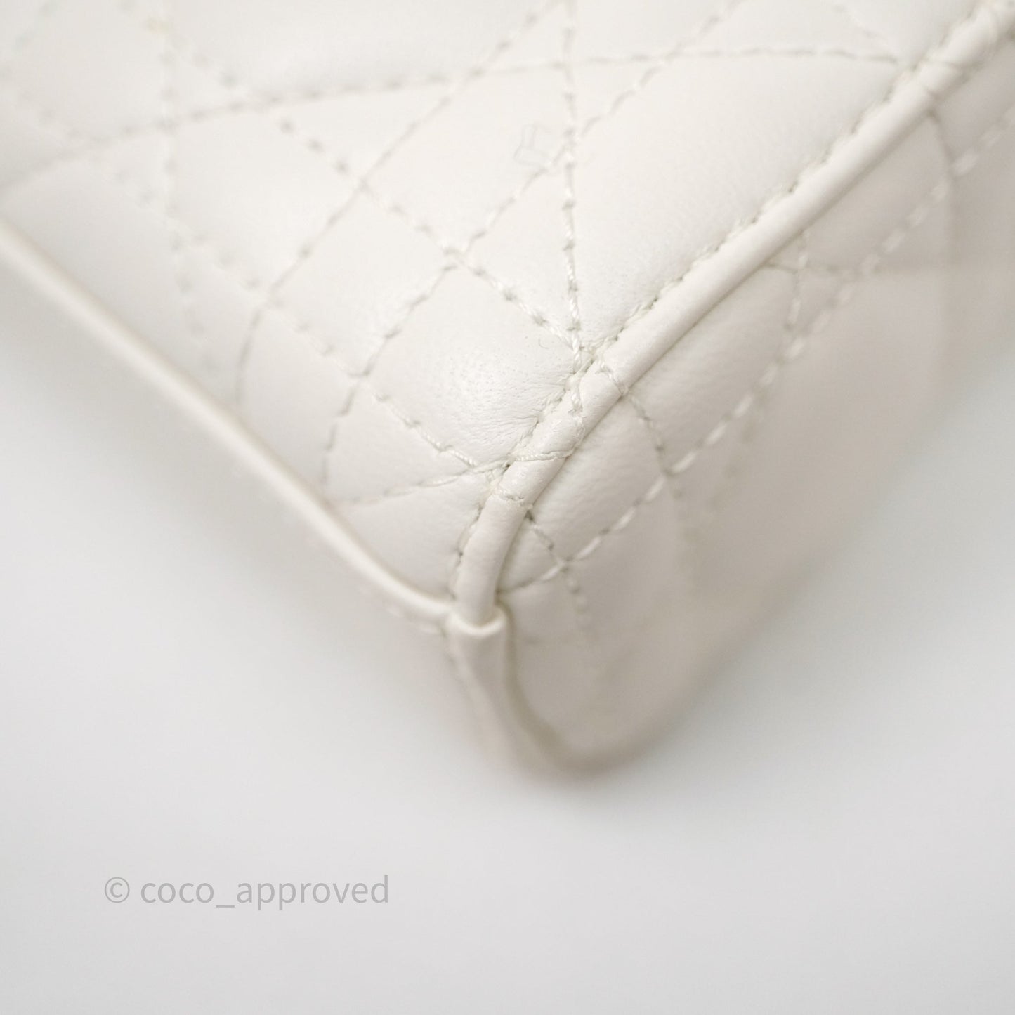 Christian Dior Micro Lady D-Joy Bag Latte Cannage Lambskin Gold Hardware