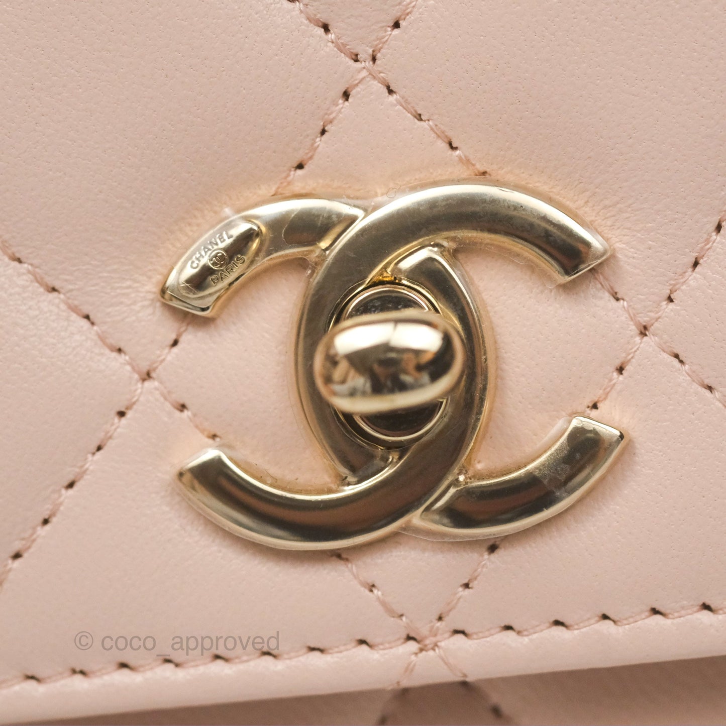 Chanel Trendy CC WOC Quilted Light Pink Lambskin Gold Hardware