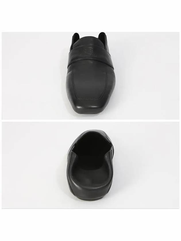 Luxury Balenciaga City Square Toe Loafers Black