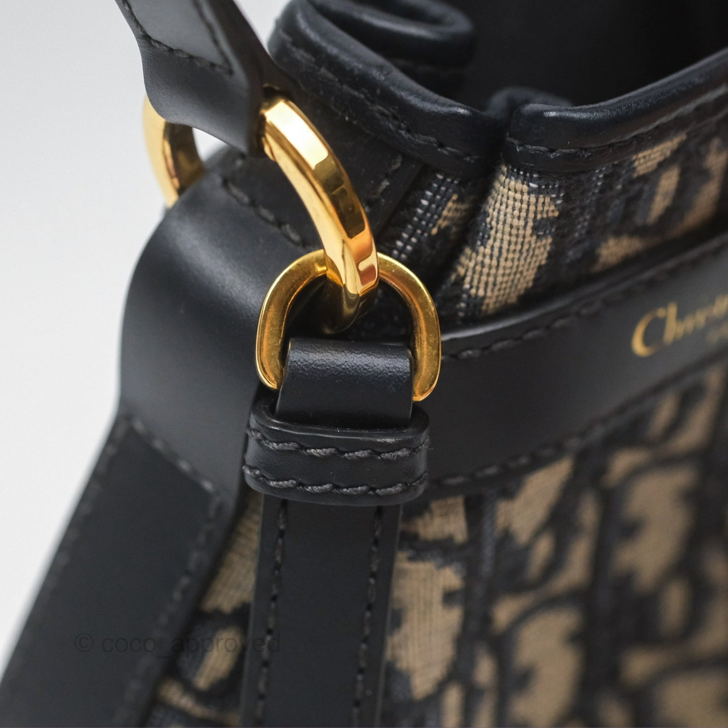 Christian Dior Small O C'est Dior Bucket Bag Blue Dior Oblique Jacquard