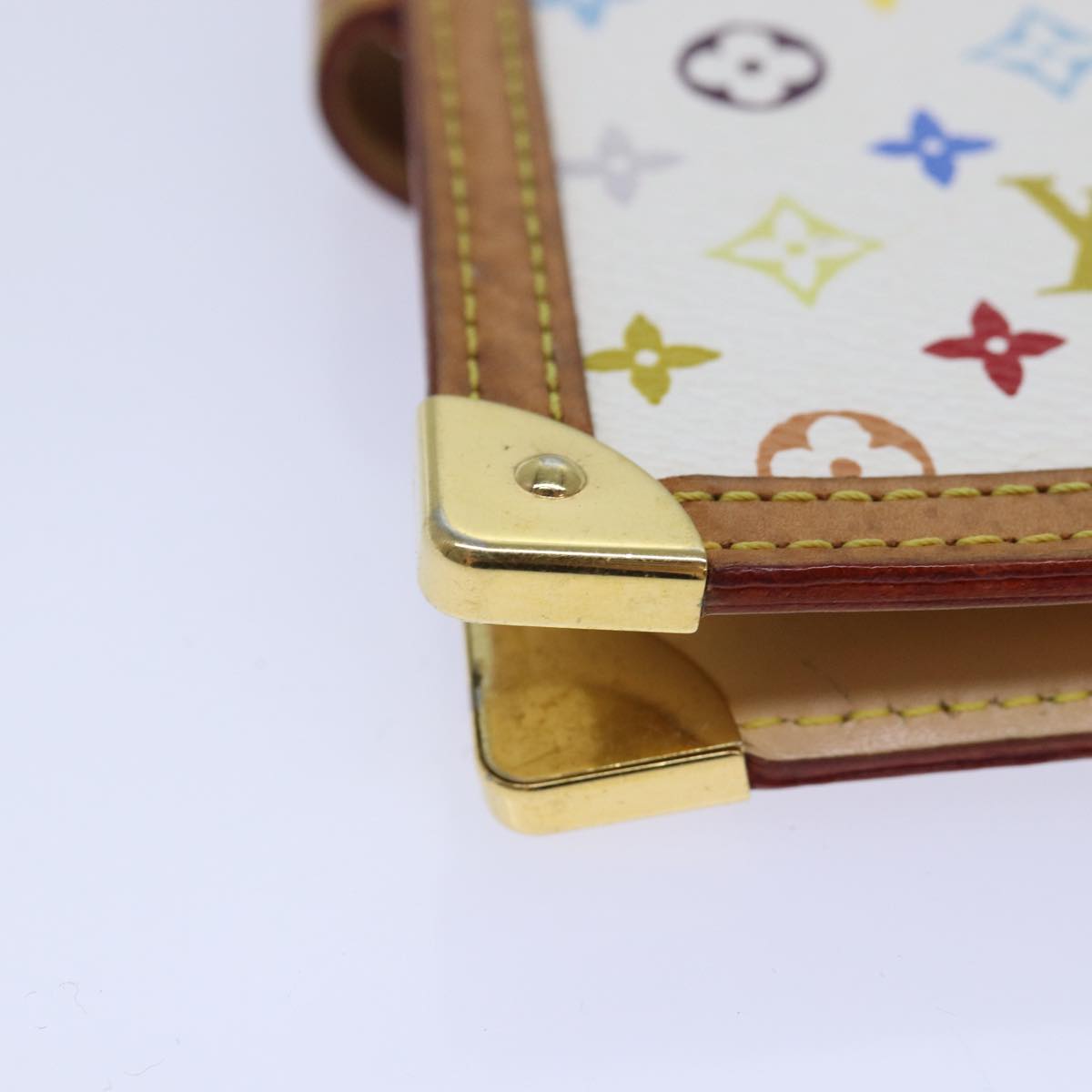 LOUIS VUITTON Multicolor Agenda PM Day Planner Cover White R21074 LV 78352