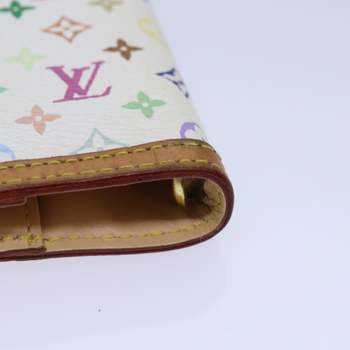 LOUIS VUITTON Multicolor Agenda PM Day Planner Cover White R21074 LV 78352