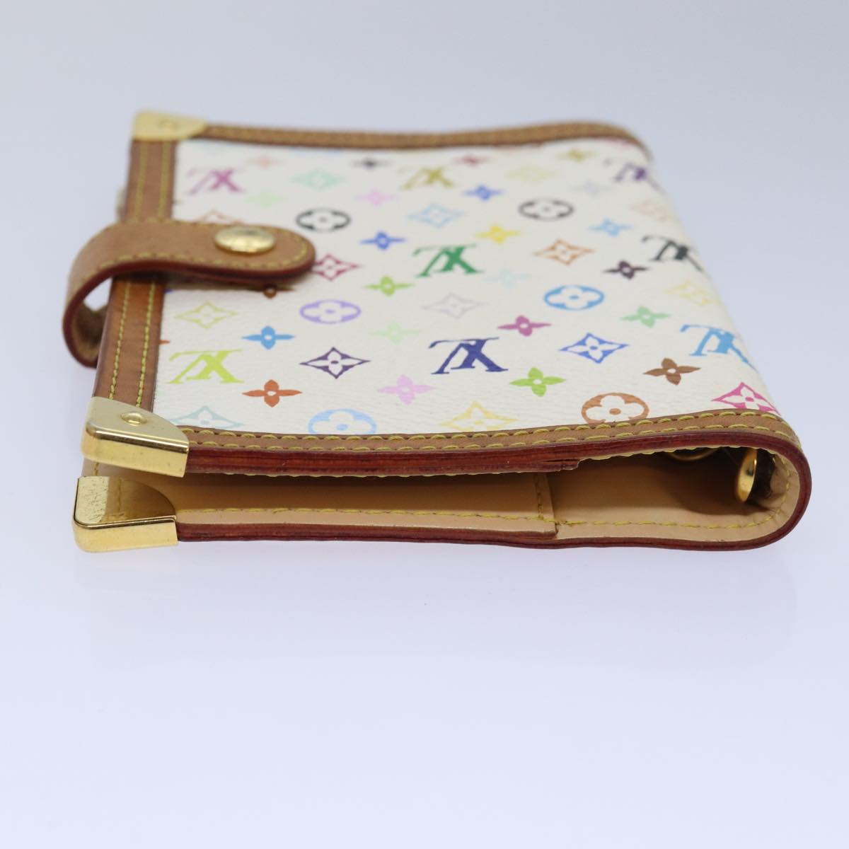 LOUIS VUITTON Multicolor Agenda PM Day Planner Cover White R21074 LV 78352
