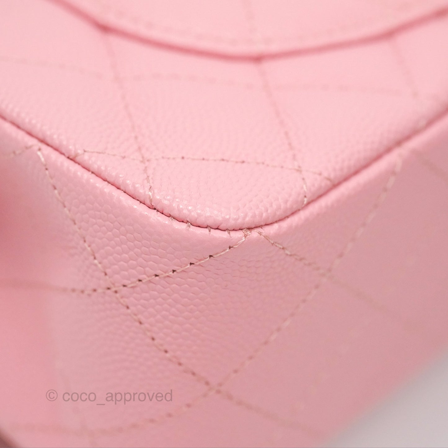Chanel Small Classic Flap Quilted Sakura Pink Caviar Gold Hardware