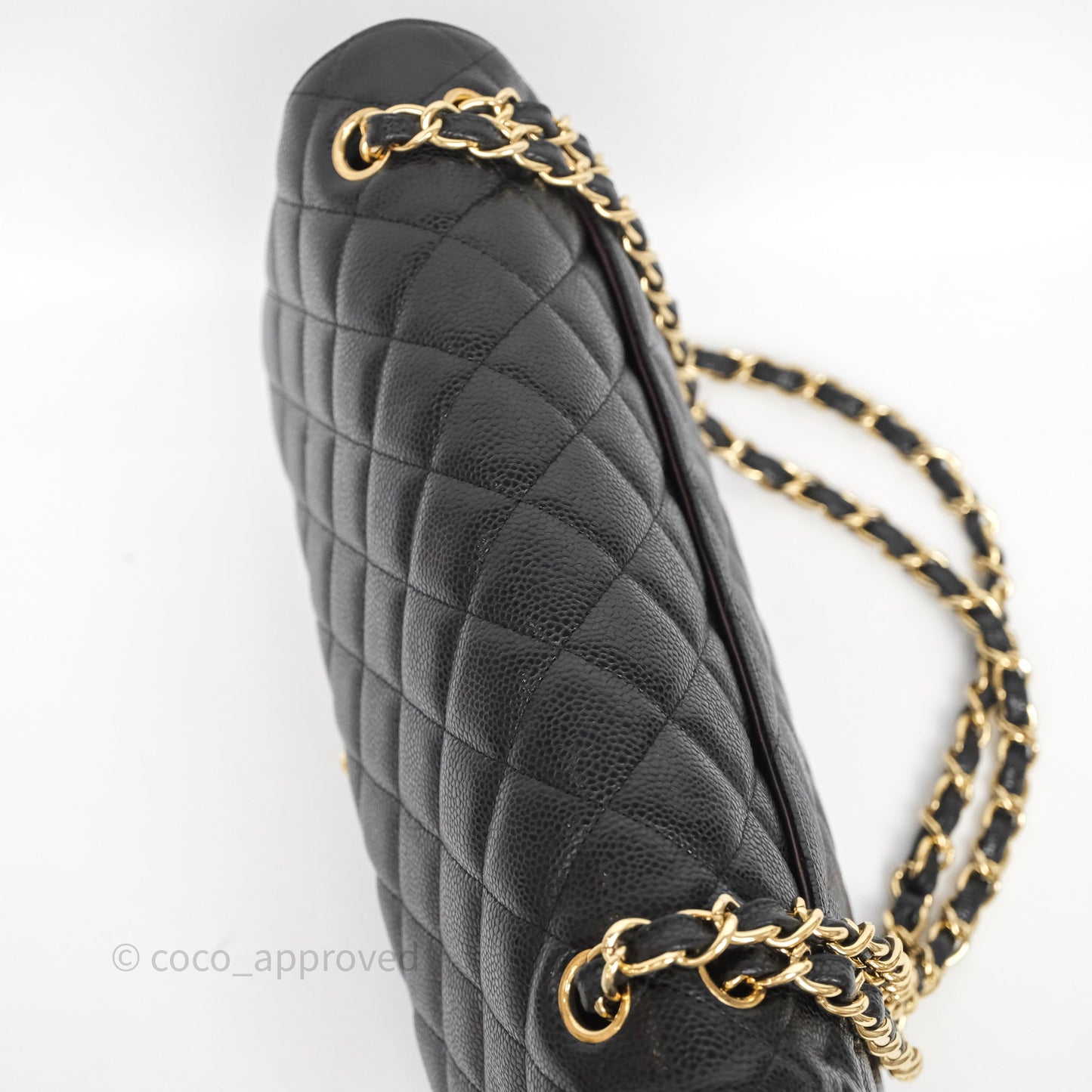 Chanel Jumbo Double Flap Black Caviar Gold Hardware⁣⁣