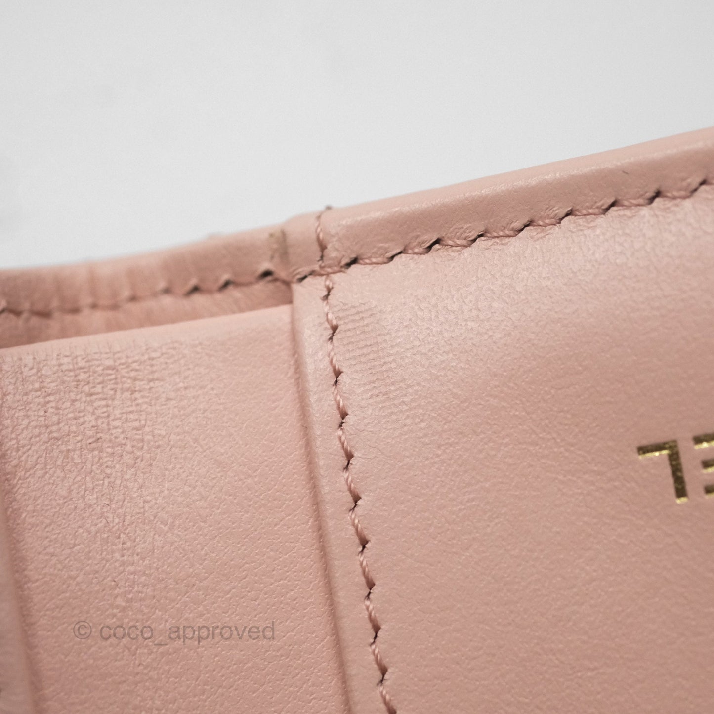 Chanel Quilted Small Classic Flap Trifold Wallet Pink Caviar Gold Hardware