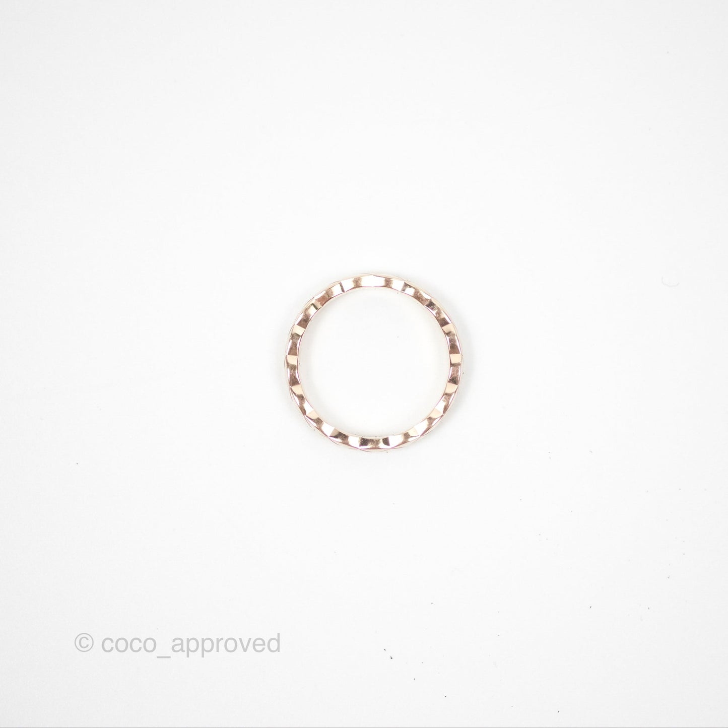 Chanel Coco Crush Ring 18K Beige Gold Size 50