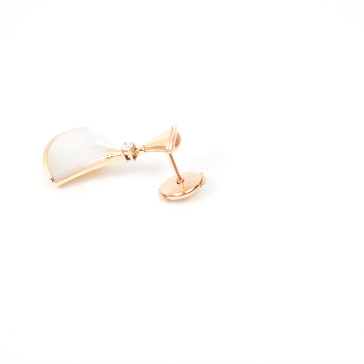 Bvlgari Divas' Dream 18K Rose Gold Mother of Pearl Diamond Earrings