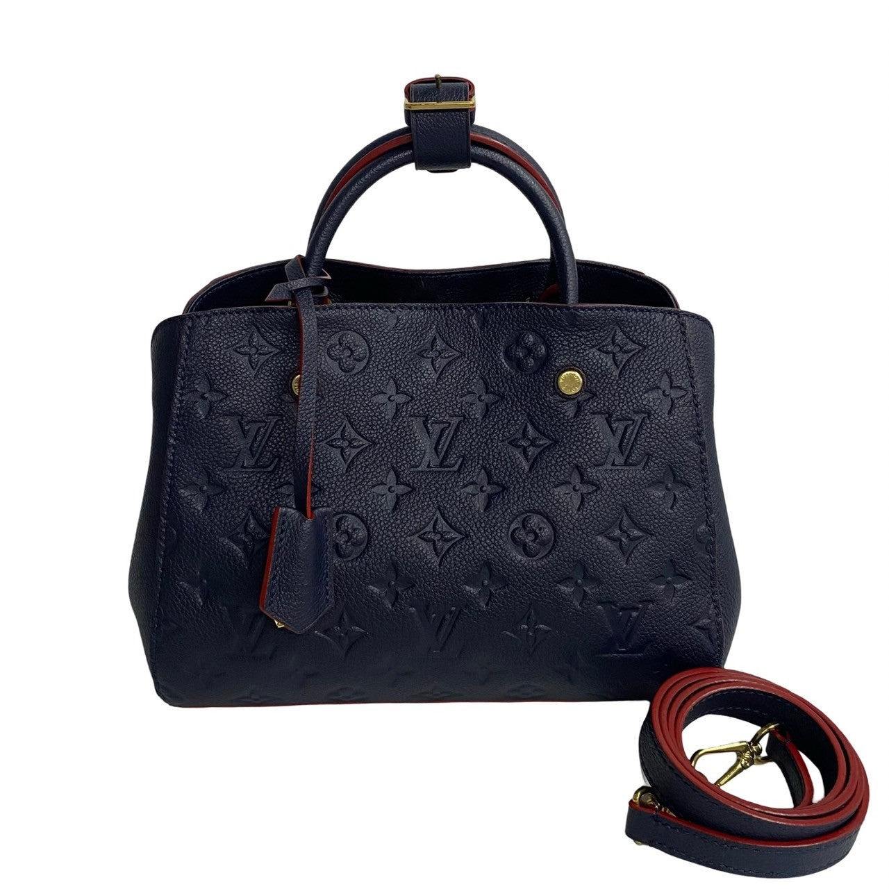LOUIS VUITTON Shoulder Bag Monogram Ann Platt Navy Monogram Ann Platt Montaigne BB