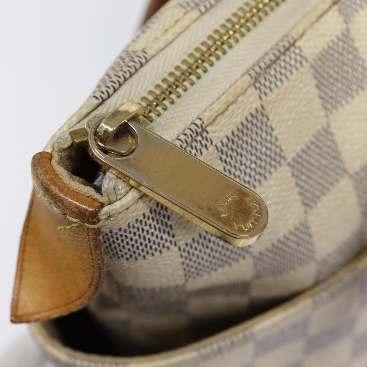 LOUIS VUITTON Damier Azur Totally PM Tote Bag N41280 LV 78566
