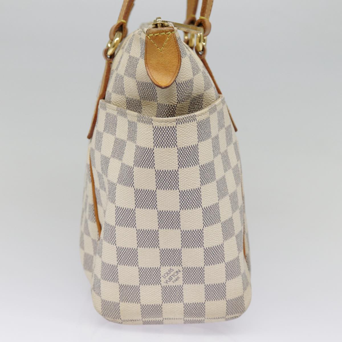 LOUIS VUITTON Damier Azur Totally PM Tote Bag N41280 LV 78566