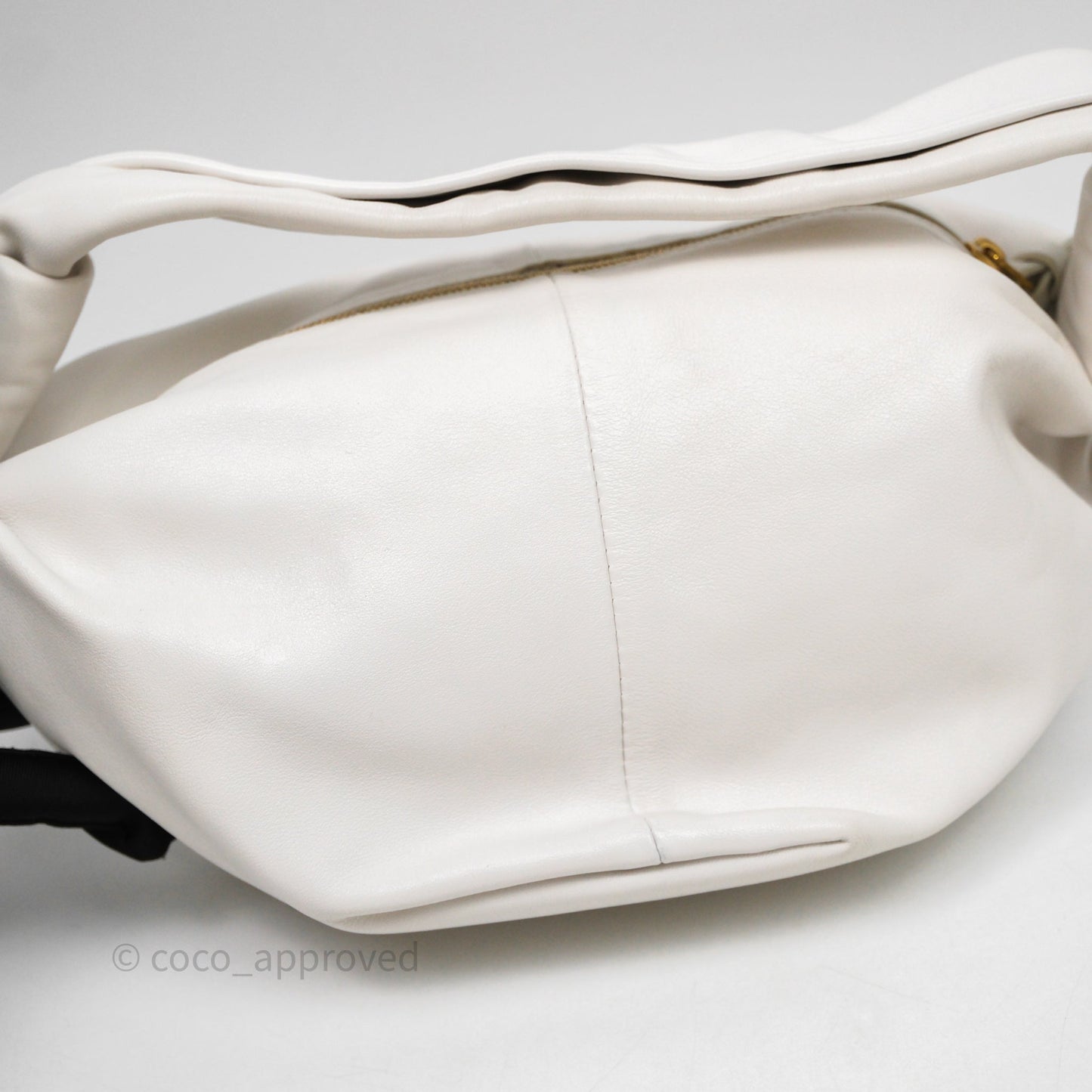 Bottega Veneta Double Knot Leather White Bag
