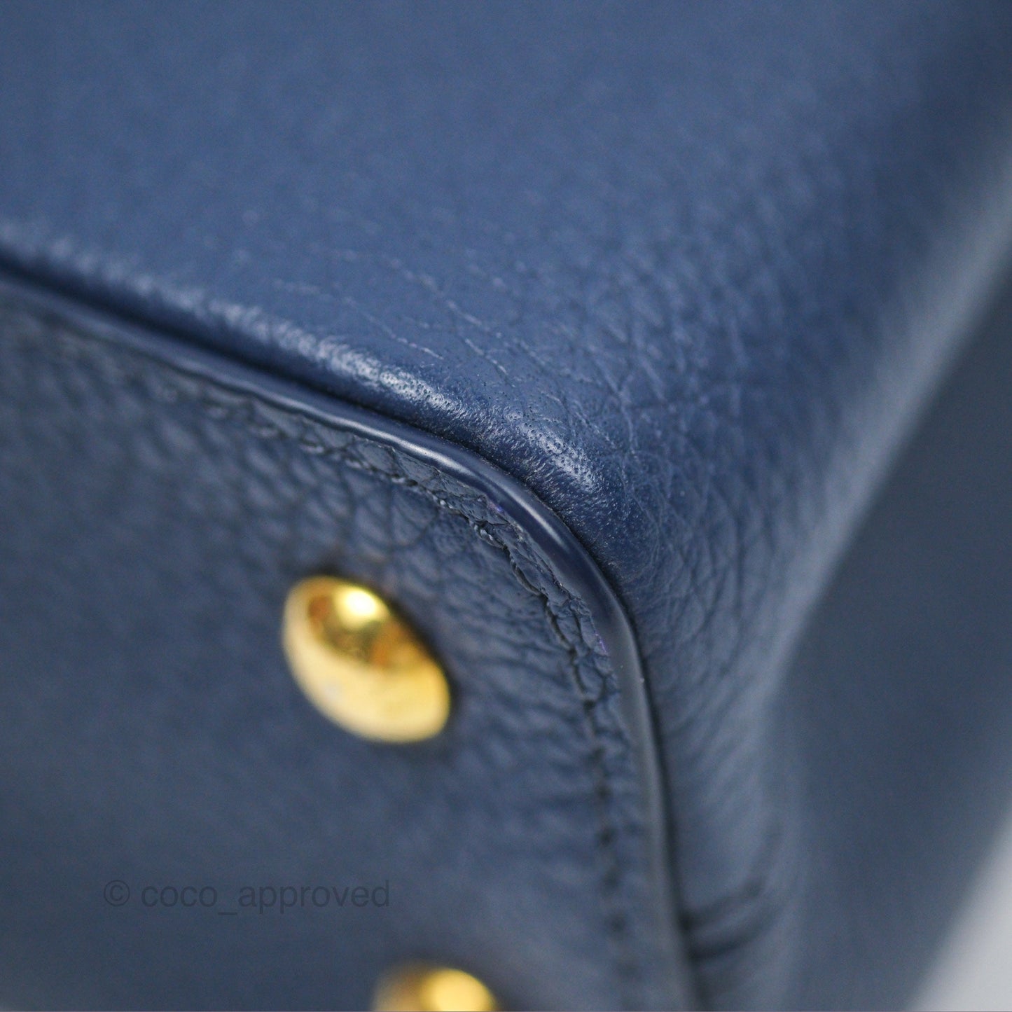 Louis Vuitton Capucines Mini Navy in Taurillon Leather and Python Leather