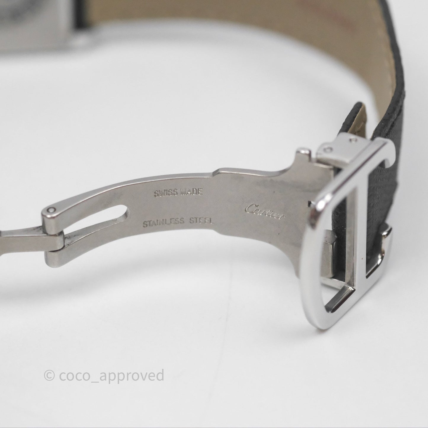 Cartier Tank Solo Watch Small Model Steel Black