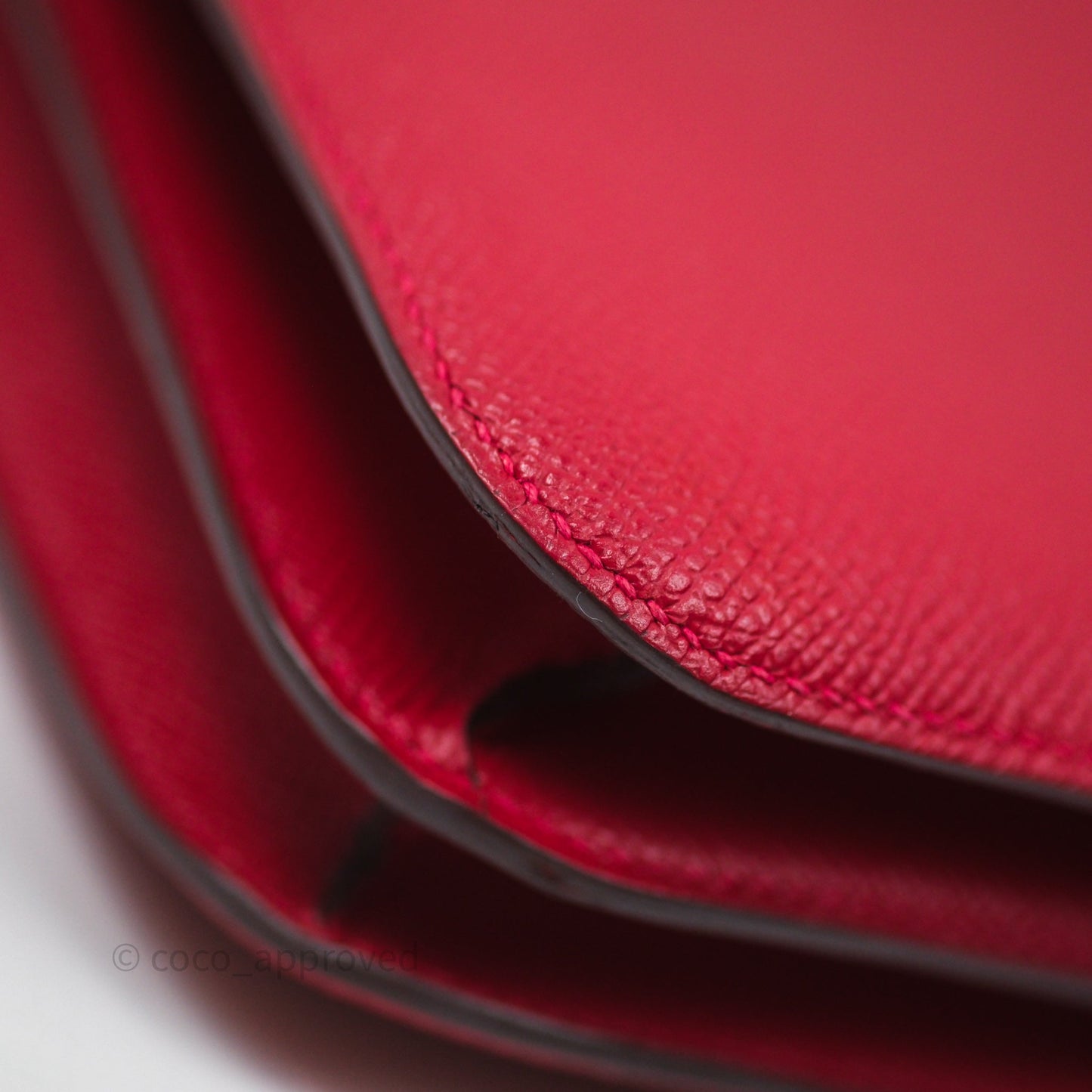 Hermès Constance Mini 18cm Rouge Casque Epsom Gold Hardware
