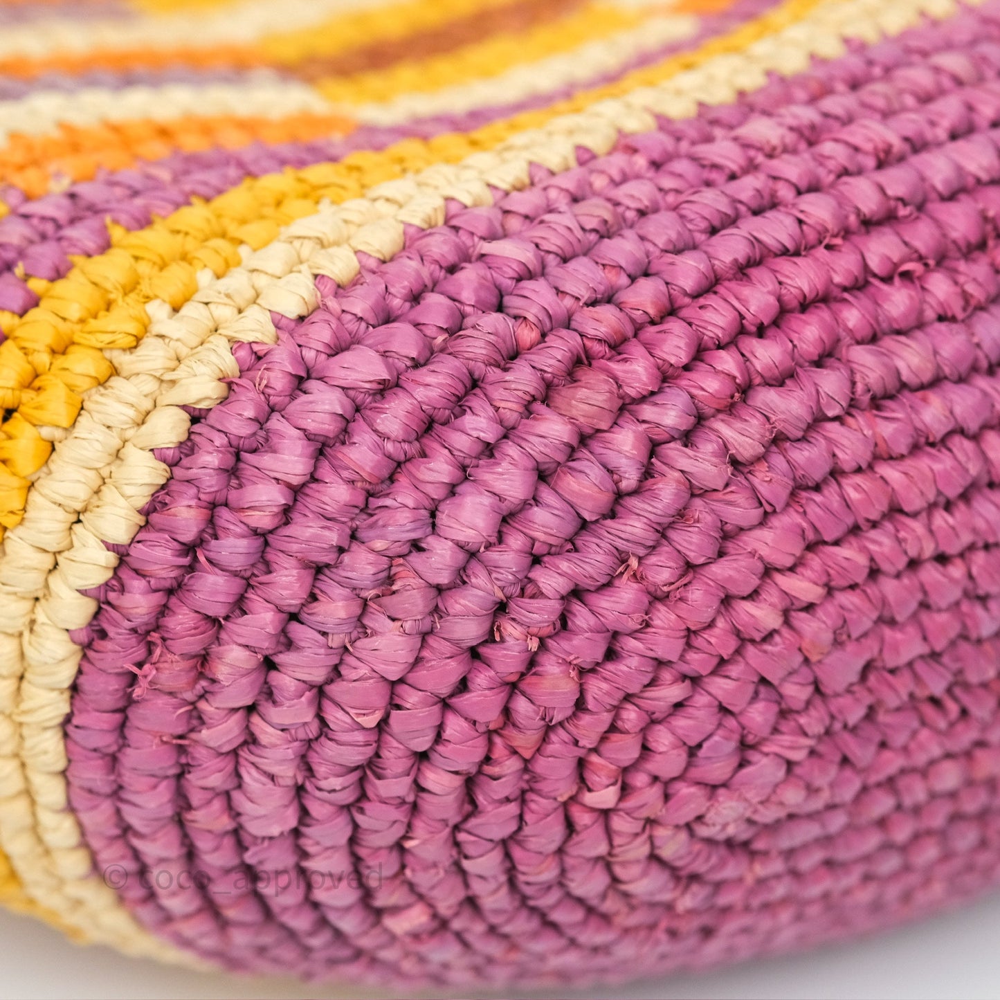 Loewe x Paula’s Ibiza Slit Mini Rainbow Raffia Bag