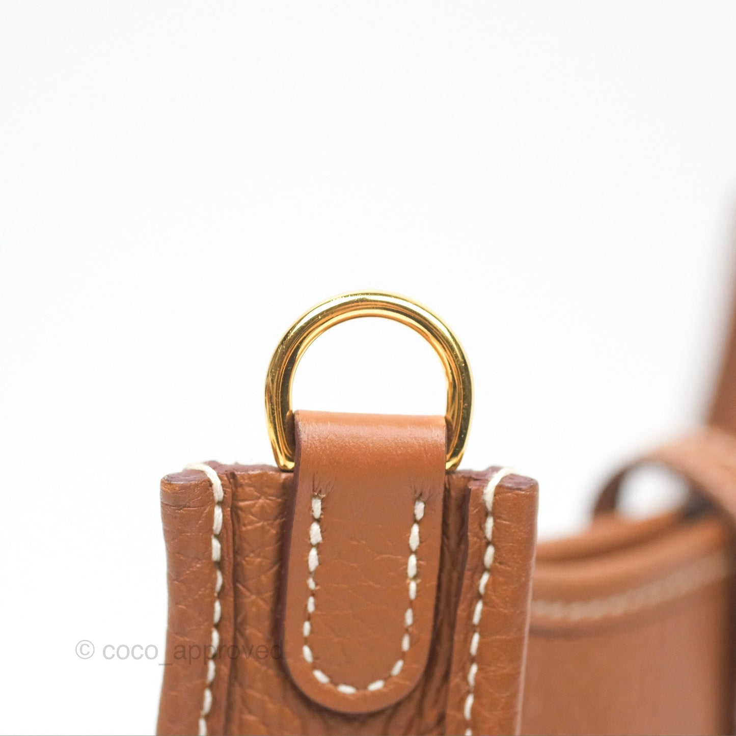 Hermès Mini Evelyne 16 Gold Clemence Gold Hardware