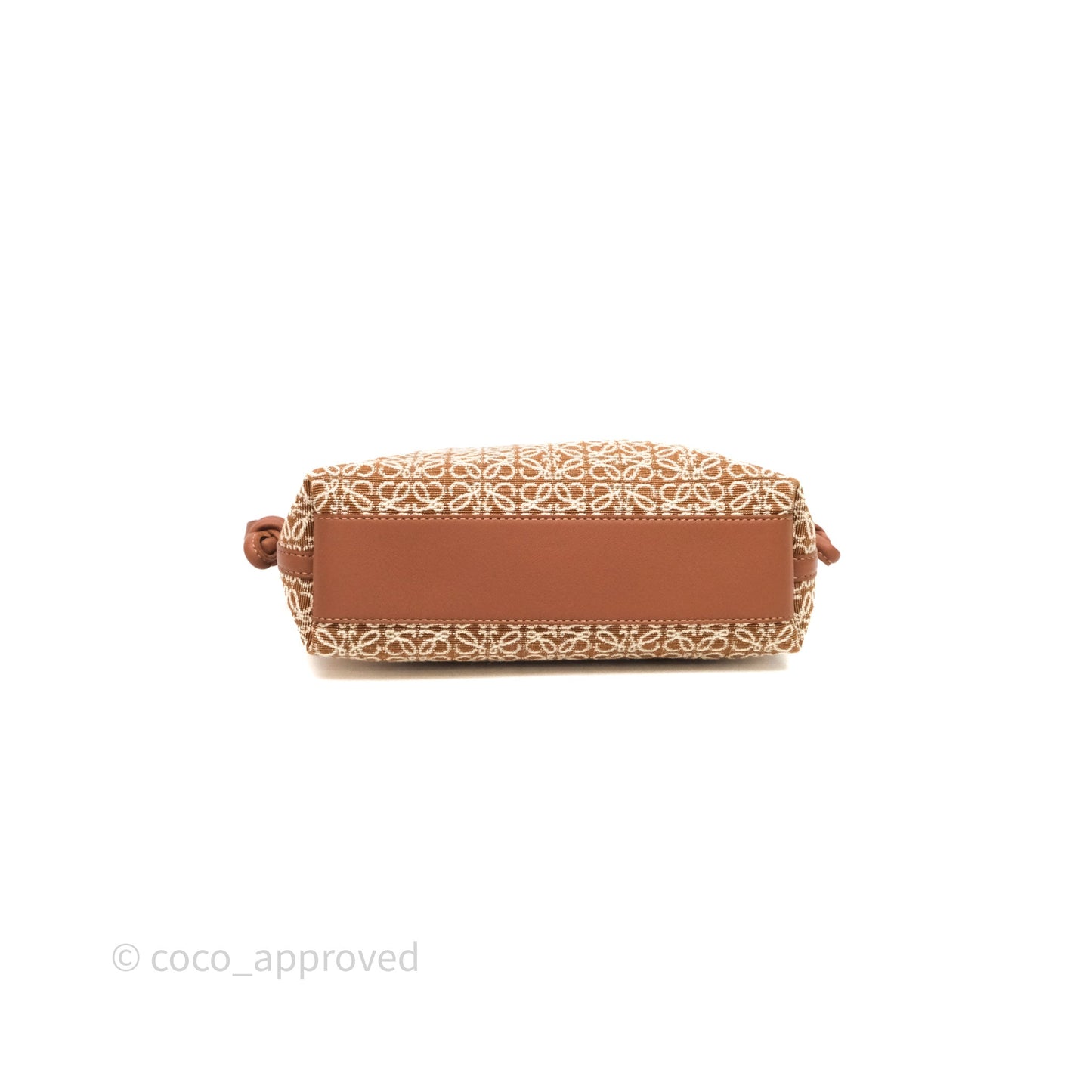 Loewe Jacquard Anagram Flamenco Knot Clutch Mini Bag Gold Hardware