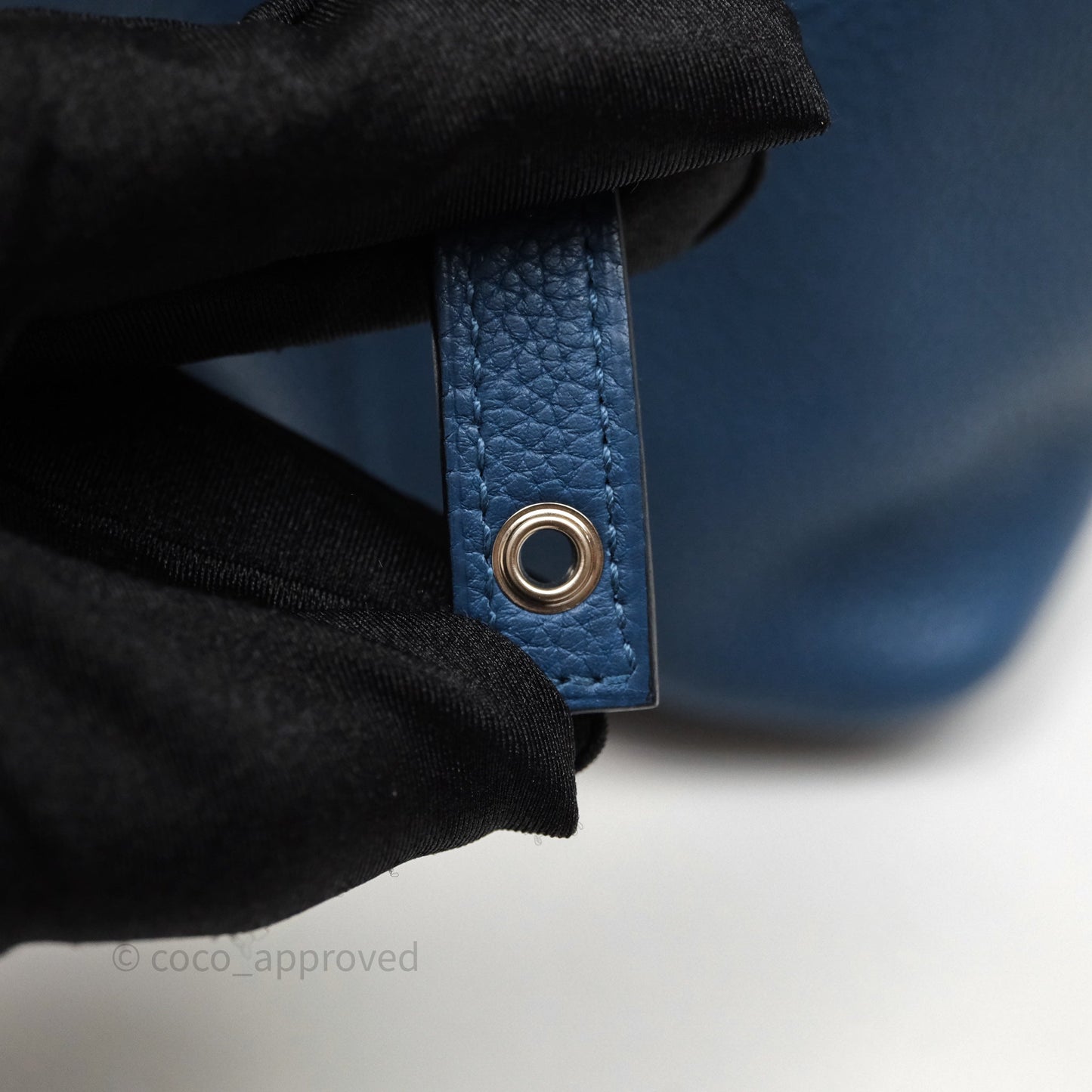 Hermès Picotin 18 Deep Blue S4 Clemence Palladium Hardware