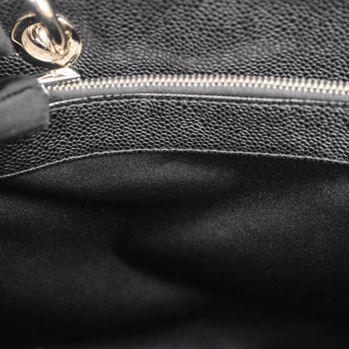 Chanel GST Black Caviar Silver Hardware