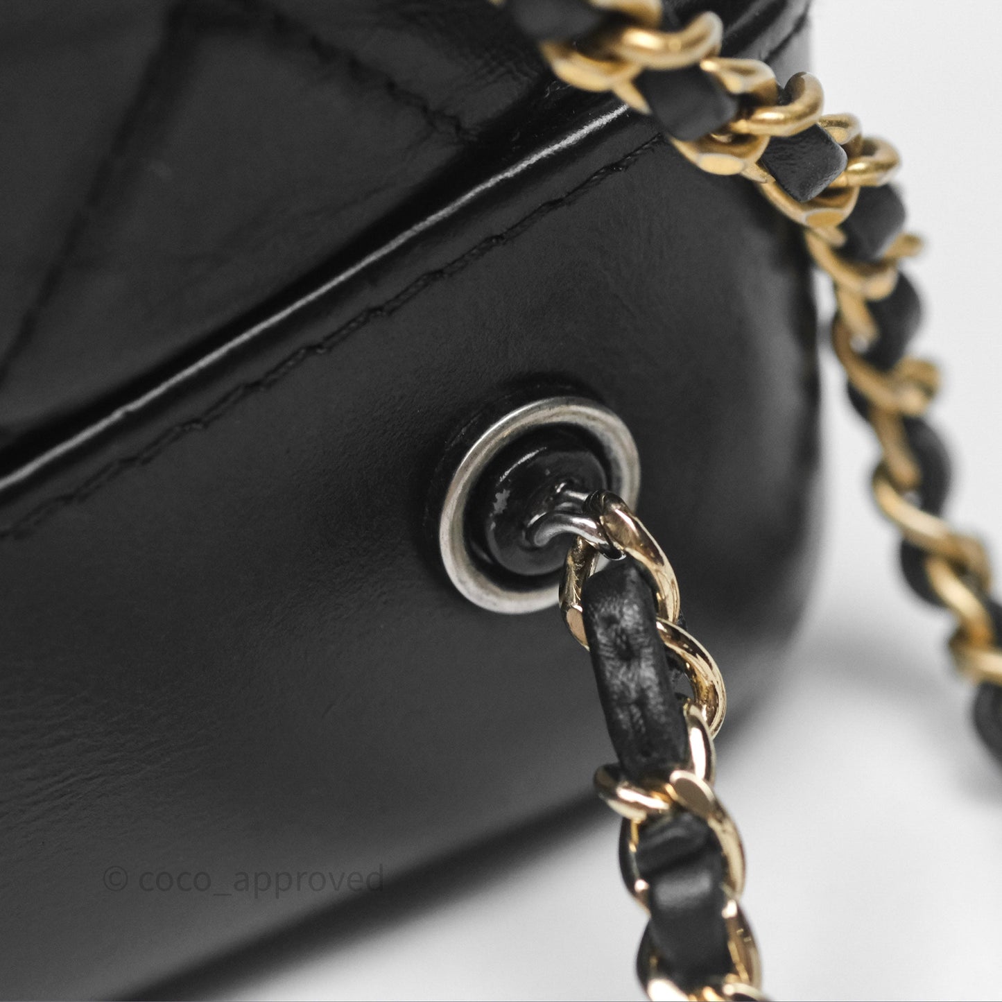 Chanel Small Gabrielle Backpack Black Aged Calfskin
