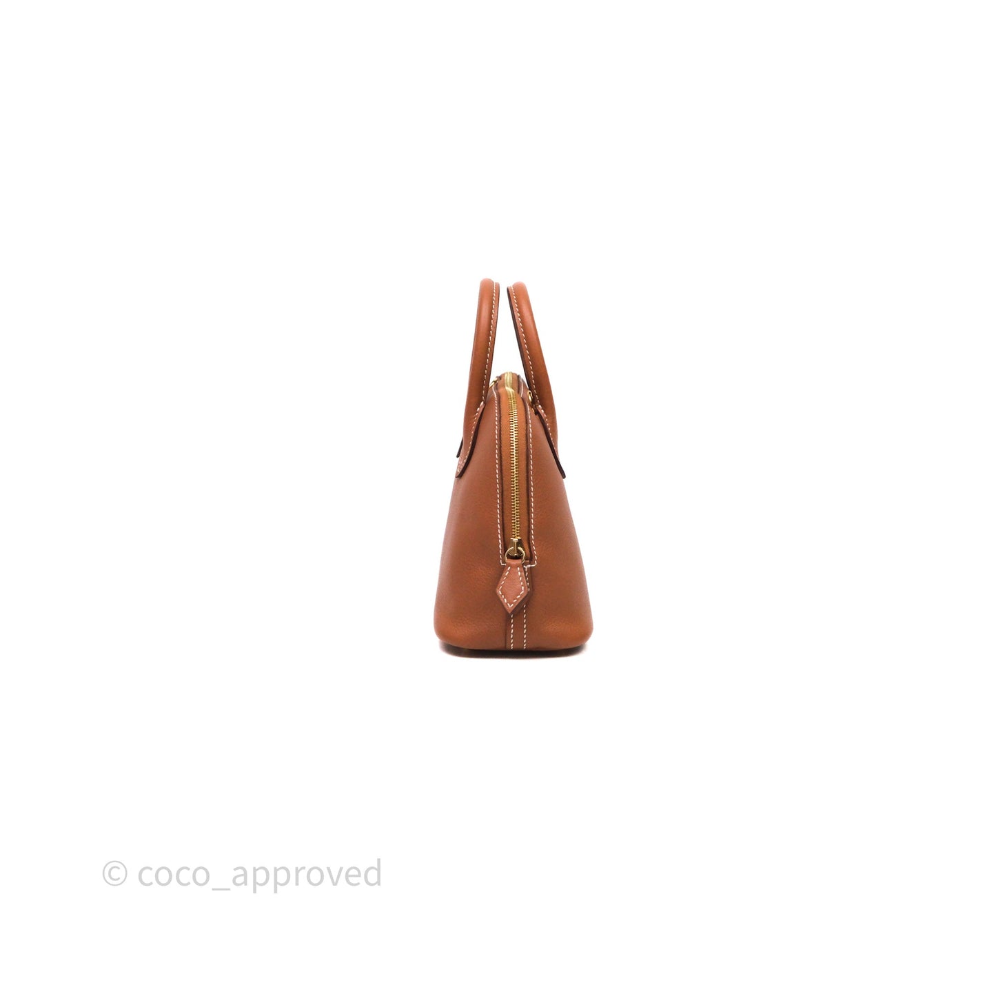 Hermès Bolide Mini 1923 Gold Evercolor Gold Hardware