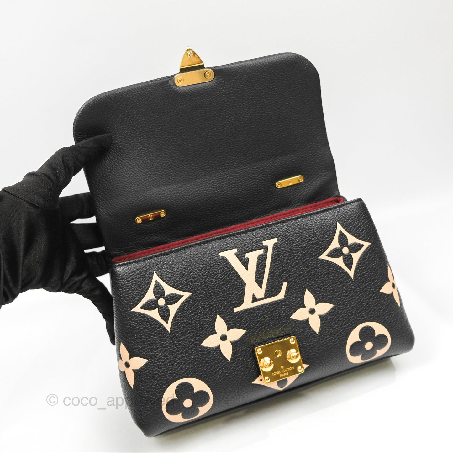 Louis Vuitton Madeleine BB Monogram Empreinte Black Beige