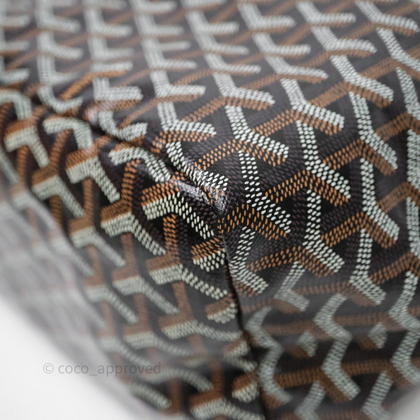 Goyard St Louis Tote PM Tan Black