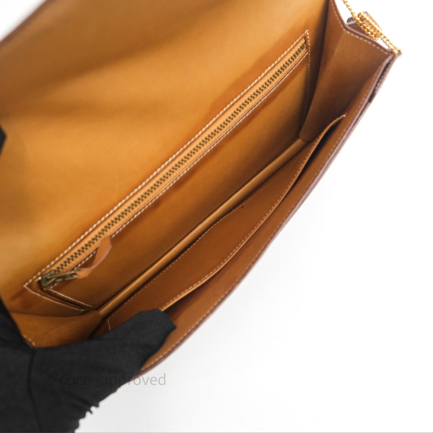 Hermès Vintage Lydie Gold Bag Gold Hardware