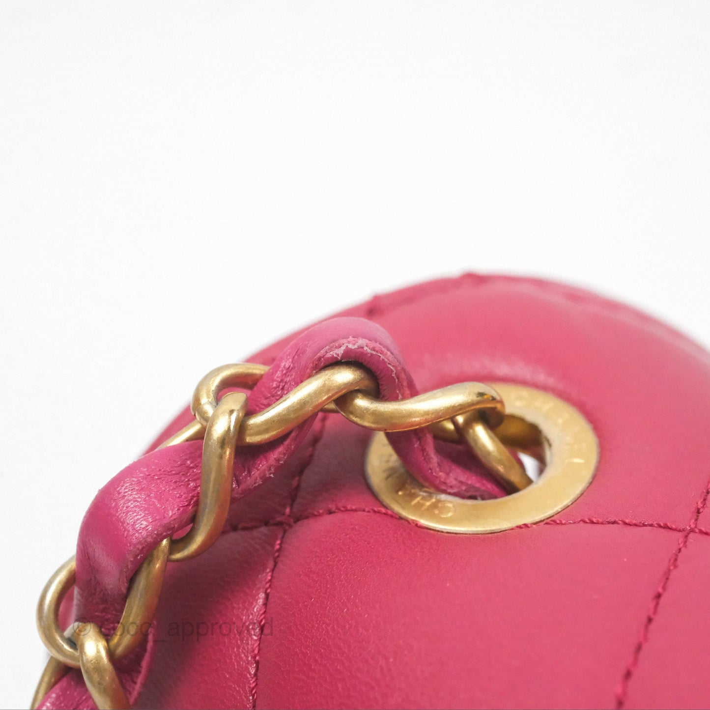 Chanel Diamond Lock CC Flap Bag Pink Lambskin Gold Hardware