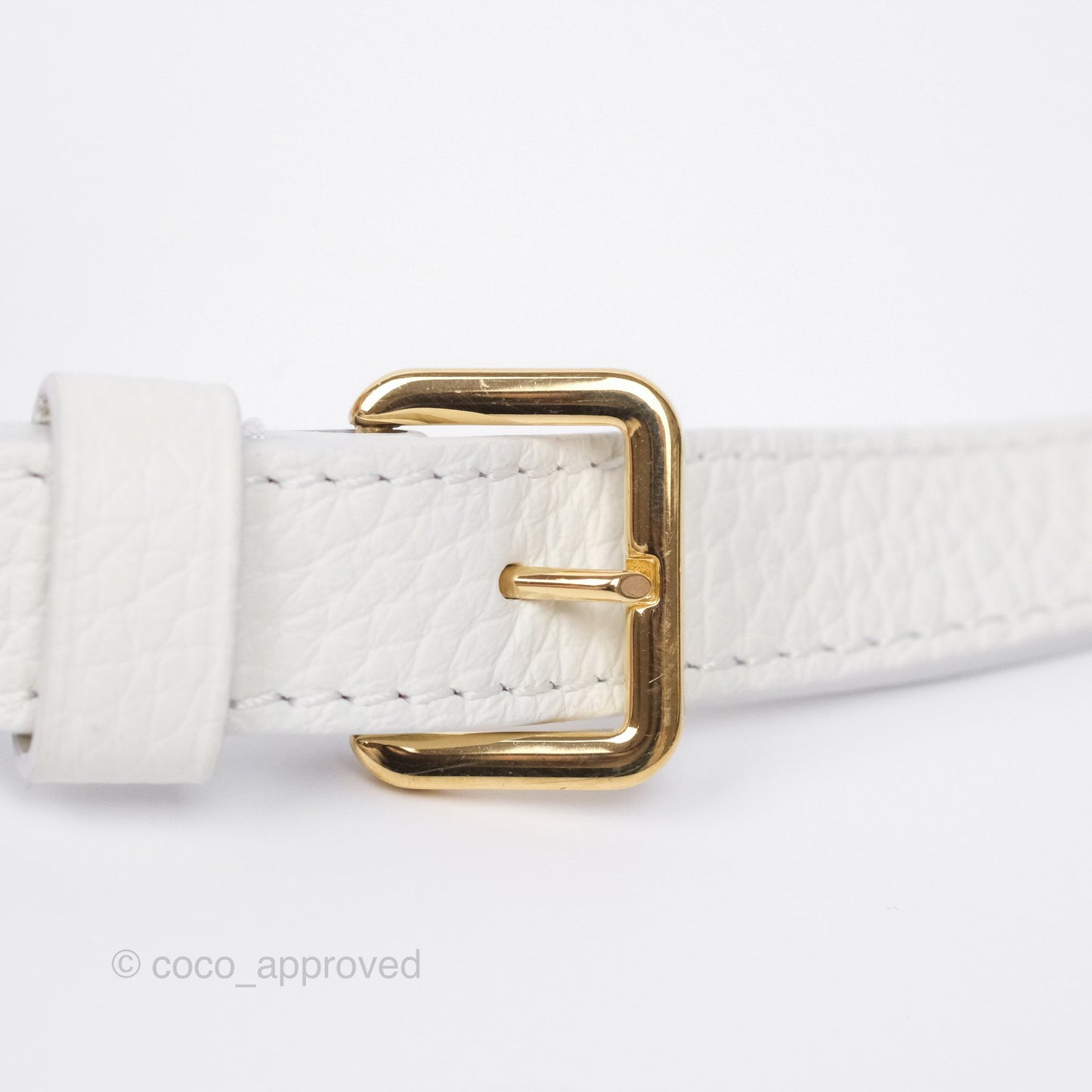 Louis Vuitton Taurillon Capucines BB Snow