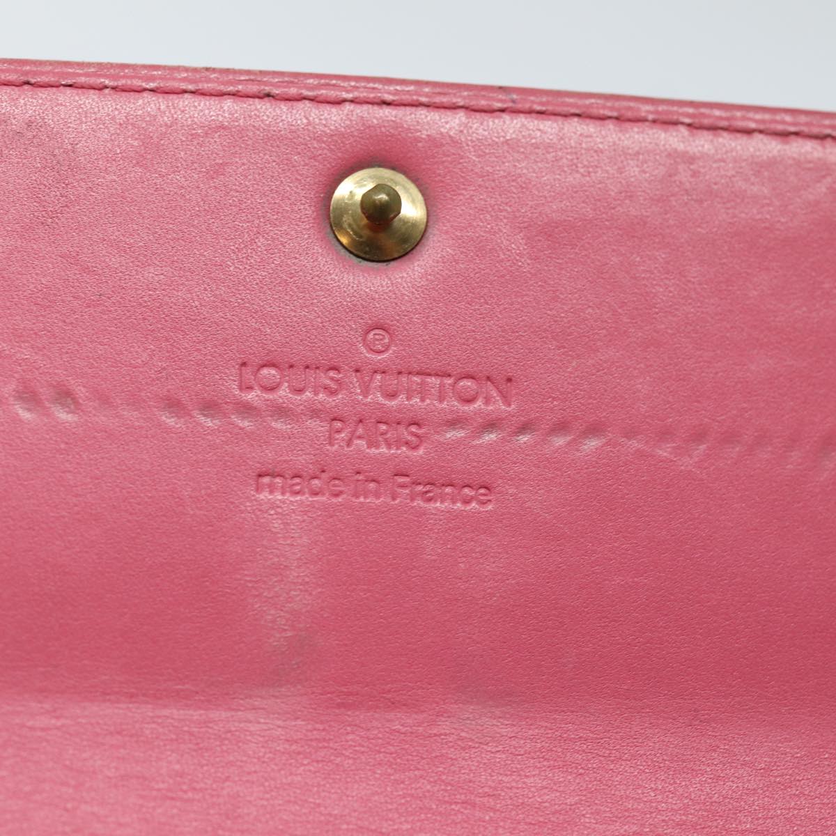LOUIS VUITTON Vernis Portefeiulle Sarah Wallet Fran Boise M9140F LV 78867
