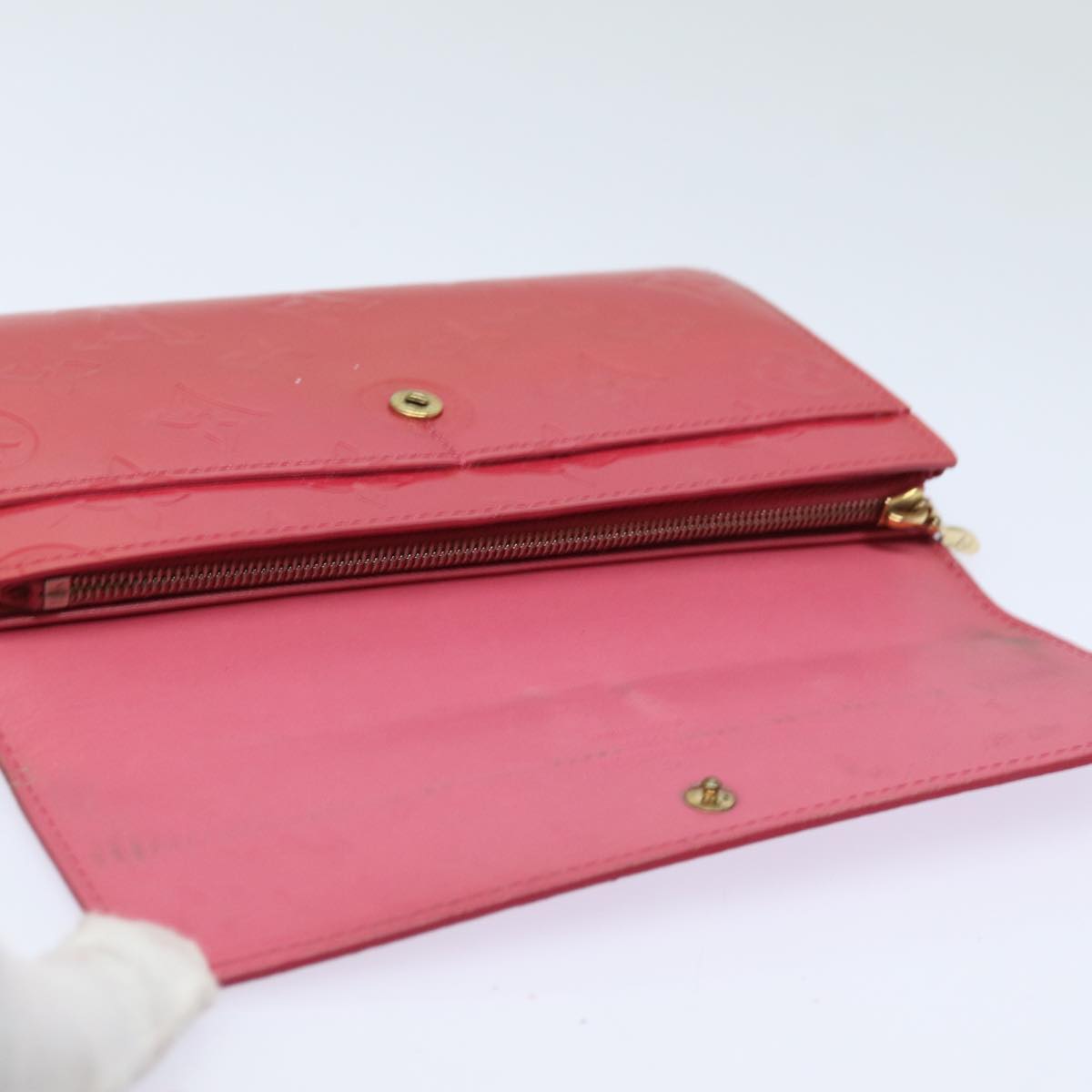LOUIS VUITTON Vernis Portefeiulle Sarah Wallet Fran Boise M9140F LV 78867