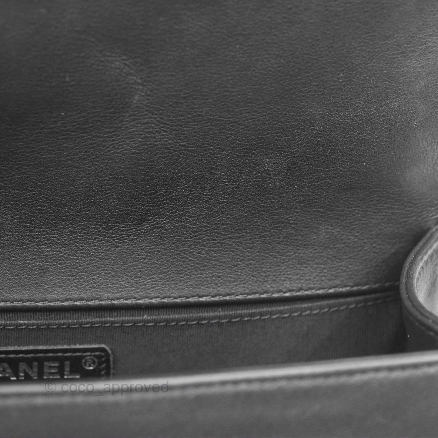 Chanel Medium Boy Quilted Black Lambskin Ruthenium Hardware