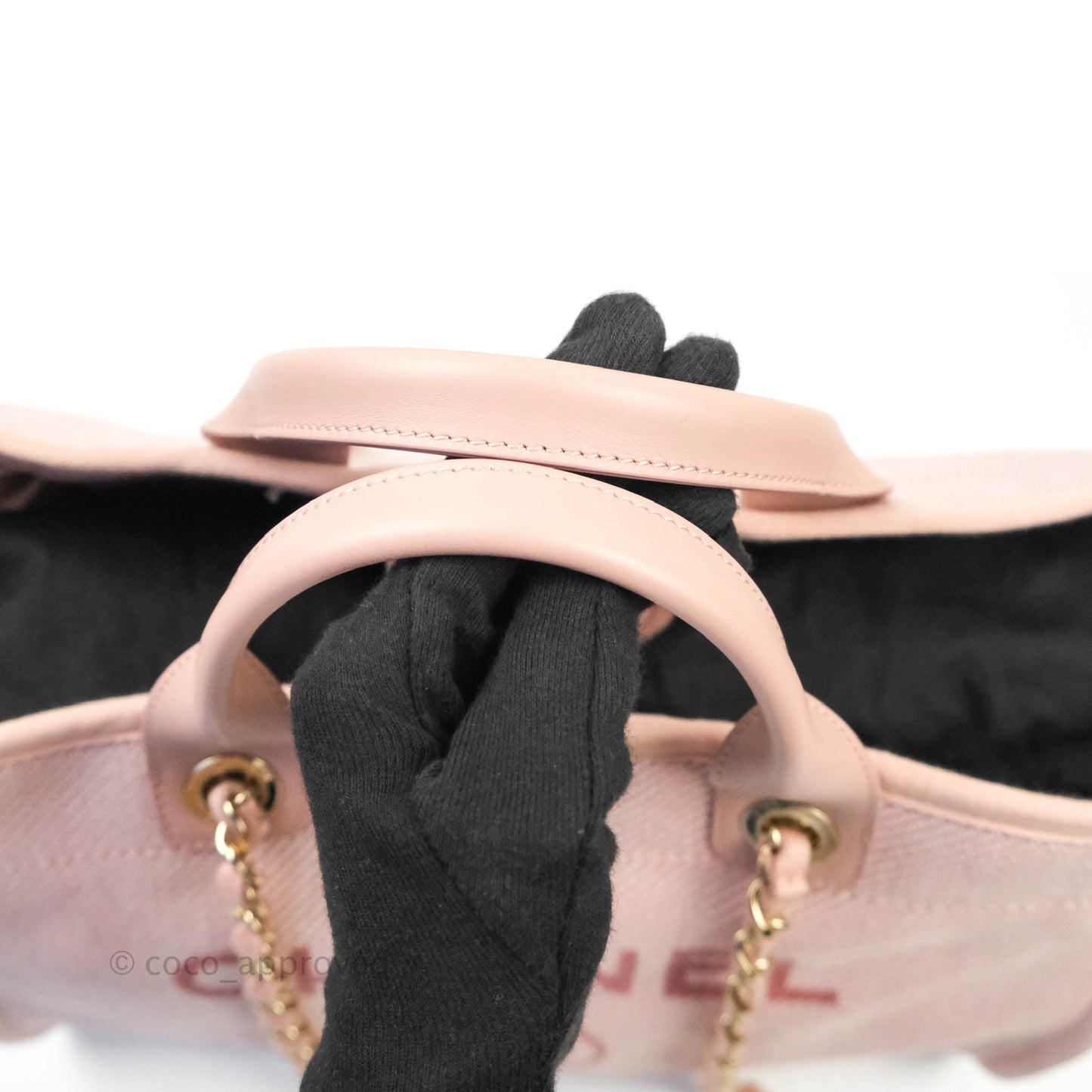 Chanel Large Deauville Pink Canvas 20A