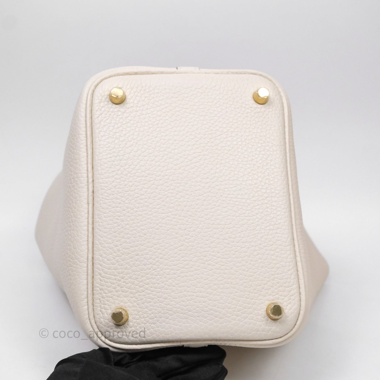 Hermès Picotin 18 Beton 8L Clemence Gold Hardware