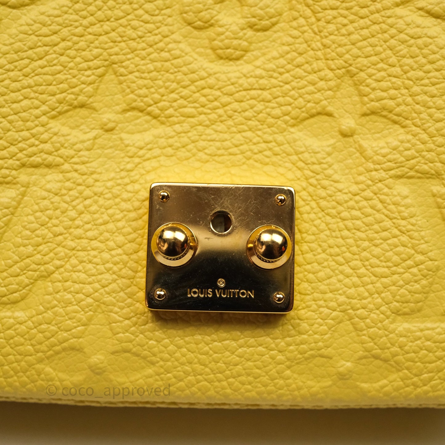 Louis Vuitton Monogram Micro Metis Bag Empreinte Yellow