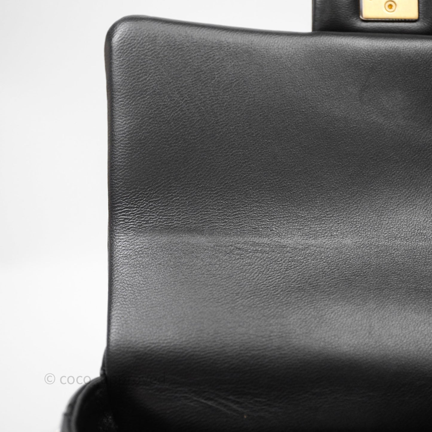 Chanel My Perfect Mini With Pearl Quilted Black Lambskin Gold Hardware