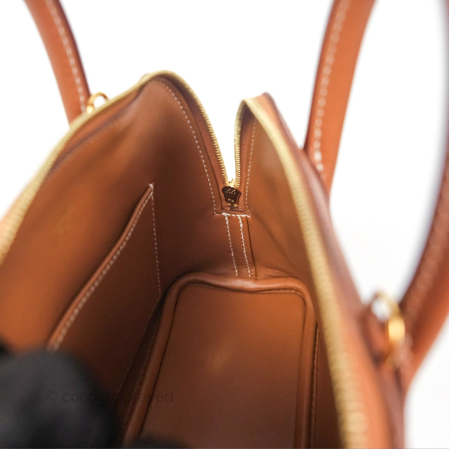 Hermès Bolide Mini 1923 Gold Evercolor Gold Hardware
