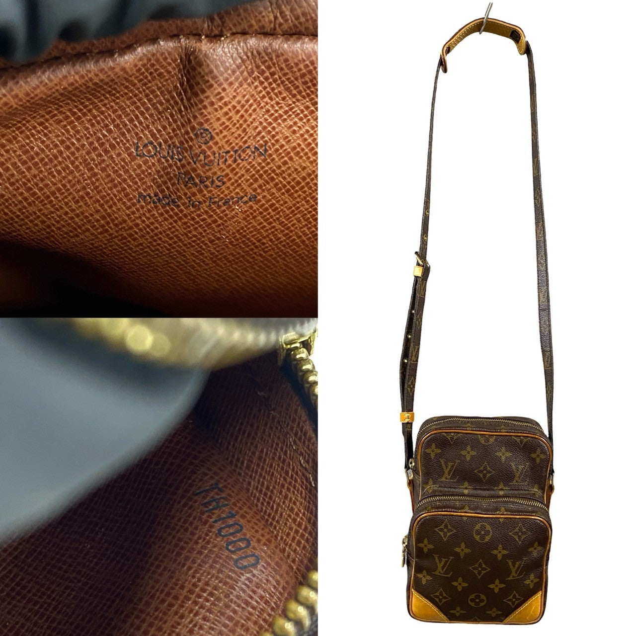 LOUIS VUITTON Shoulder Bag M45236 leather Brown Monogram Amazone