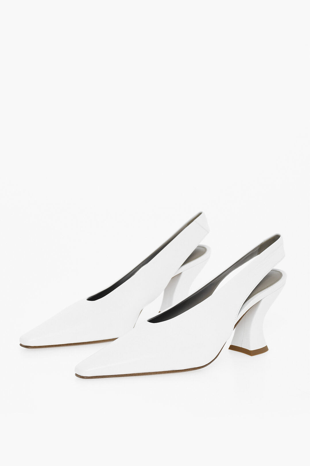 Luxury Bottega Veneta Lambskin Almond Pumps With Cuban Heel 8Cm