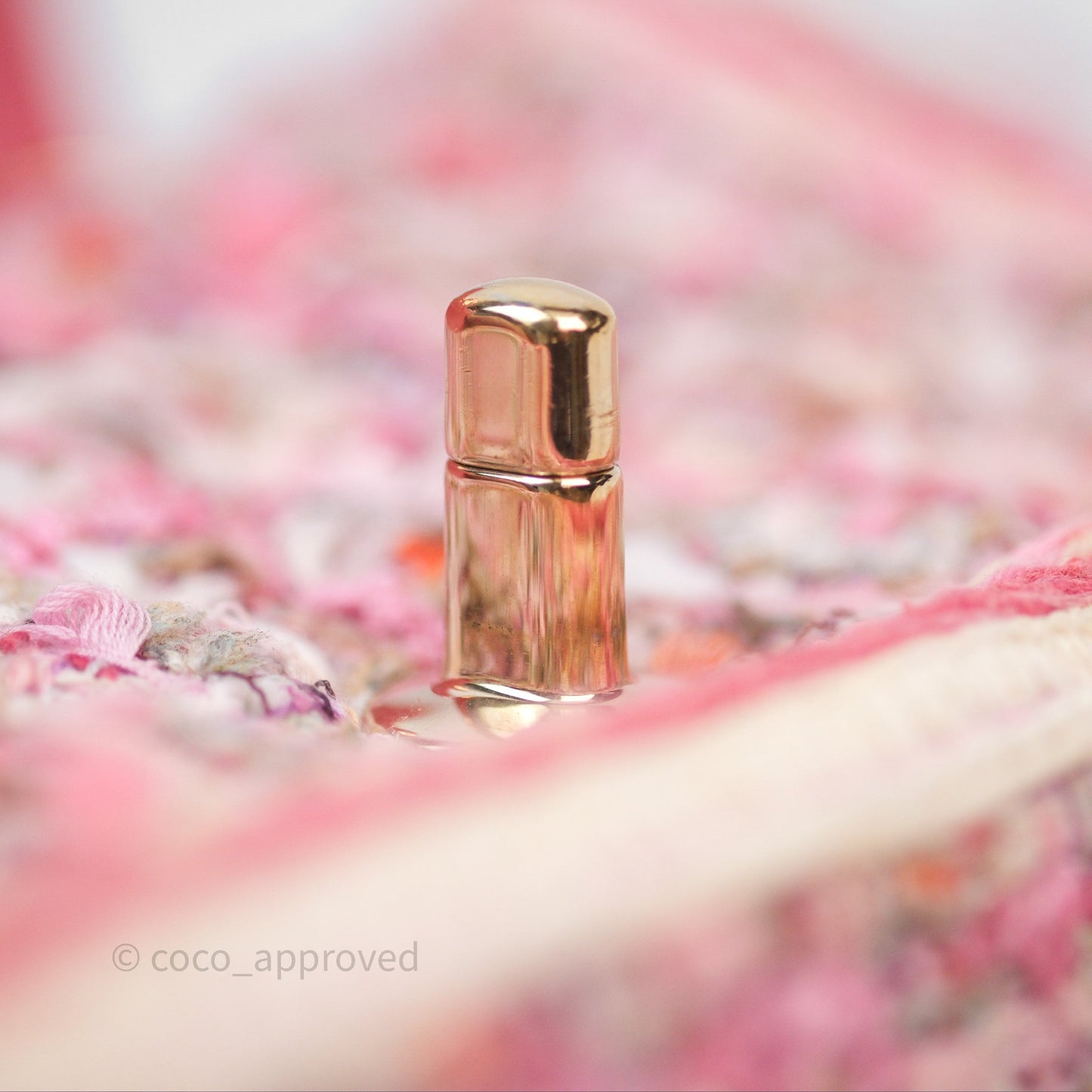 Chanel Mini Rectangular Flap Pink Tweed Braid Gold Hardware
