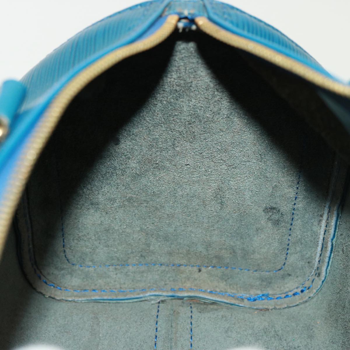LOUIS VUITTON Epi Speedy 25 Hand Bag Toledo Blue M43015 LV 78936