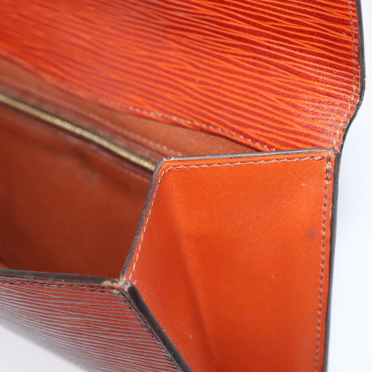 LOUIS VUITTON Epi Montaigne 23 Clutch Bag Brown M52663 LV 78947